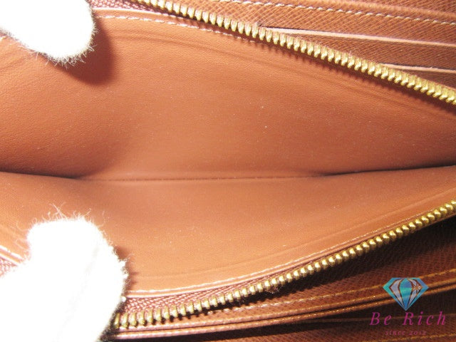 ルイ ヴィトン LOUIS VUITTON モノグラム ジッピー ウォレット M42616 茶 ブラウン LV ロゴ ラウンドファスナー 長財布 二つ折り財布 ロング 【中古】【送料無料】 bs4331