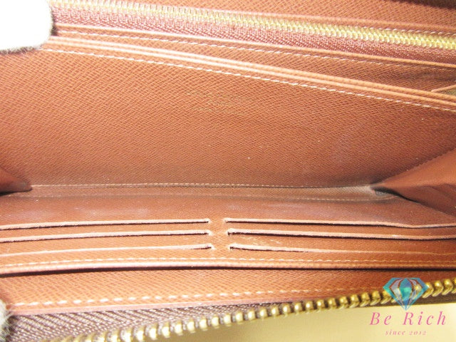 ルイ ヴィトン LOUIS VUITTON モノグラム ジッピー ウォレット M42616 茶 ブラウン LV ロゴ ラウンドファスナー 長財布 二つ折り財布 ロング 【中古】【送料無料】 bs4331