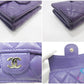 シャネル CHANEL Wホック 三つ折り財布 AP0230 マトラッセ 紫 パープル キャビアスキン レザー CC マーク ロゴ ミニ コンパクト ウォレット 【中古】【送料無料】 bs4353