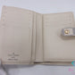 ルイ ヴィトン LOUIS VUITTON ダミエ アズール ポルトフォイユ ヴィエノワ N61676 白 ホワイト アイボリー PVC レザー LV ロゴ 中財布 ミディアム コンパクト ウォレット がま口 小銭入れ 【中古】【送料無料】 bs4360