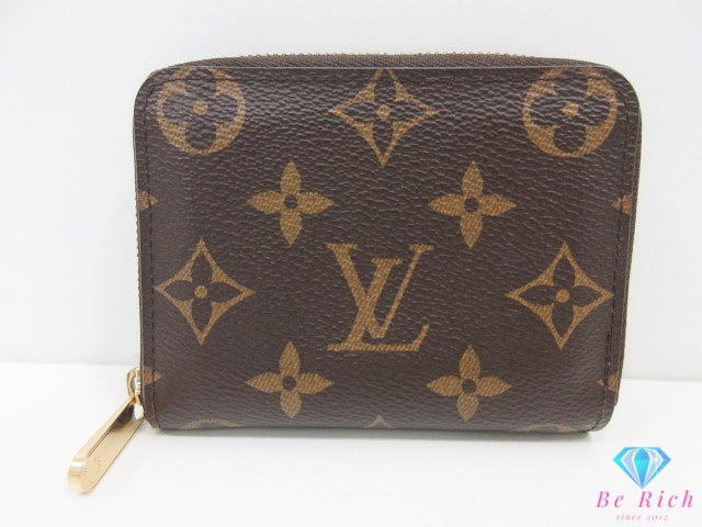 ルイ ヴィトン LOUIS VUITTON モノグラム ジッピー コイン パース M60067 茶 ブラウン PVC レザー 小銭入れ カード ケース コンパクト ウォレット 【中古】【送料無料】 bs4376