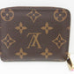 ルイ ヴィトン LOUIS VUITTON モノグラム ジッピー コイン パース M60067 茶 ブラウン PVC レザー 小銭入れ カード ケース コンパクト ウォレット 【中古】【送料無料】 bs4376