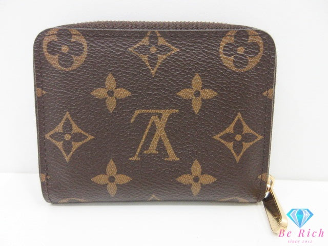 ルイ ヴィトン LOUIS VUITTON モノグラム ジッピー コイン パース M60067 茶 ブラウン PVC レザー 小銭入れ カード ケース コンパクト ウォレット 【中古】【送料無料】 bs4376