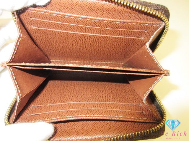 ルイ ヴィトン LOUIS VUITTON モノグラム ジッピー コイン パース M60067 茶 ブラウン PVC レザー 小銭入れ カード ケース コンパクト ウォレット 【中古】【送料無料】 bs4376