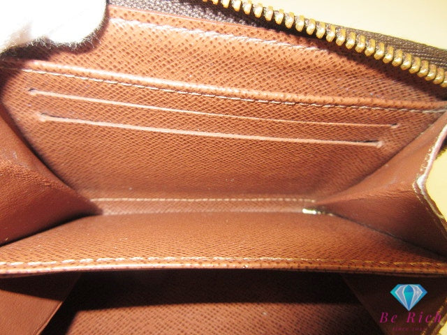 ルイ ヴィトン LOUIS VUITTON モノグラム ジッピー コイン パース M60067 茶 ブラウン PVC レザー 小銭入れ カード ケース コンパクト ウォレット 【中古】【送料無料】 bs4376
