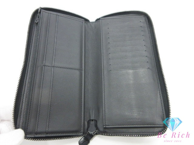 ルイ ヴィトン LOUIS VUITTON ラウンド ファスナー 長財布 モノグラム シャドウ ジッピー ウォレット ヴェルティカル M62902 ノワール 黒 レザー ロゴ 二つ折り財布 ロング  【中古】【送料無料】 bs4378