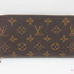 ルイ ヴィトン LOUIS VUITTON モノグラム ジッピー ウォレット M14815 茶 ブラウン アズール ブルー LV ロゴ ラウンドファスナー 長財布 二つ折り財布 ロング 【中古】【送料無料】 bs4391