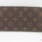 ルイ ヴィトン LOUIS VUITTON モノグラム ジッピー ウォレット M14815 茶 ブラウン アズール ブルー LV ロゴ ラウンドファスナー 長財布 二つ折り財布 ロング 【中古】【送料無料】 bs4391