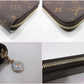 ルイ ヴィトン LOUIS VUITTON モノグラム ジッピー ウォレット M14815 茶 ブラウン アズール ブルー LV ロゴ ラウンドファスナー 長財布 二つ折り財布 ロング 【中古】【送料無料】 bs4391