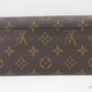 ルイ ヴィトン LOUIS VUITTON 長財布 モノグラム ポルト フォイユ サラ M60531 茶 ブラウン PVC レザー LV ロゴ 二つ折り財布 ロング ウォレット【中古】【送料無料】 bs4399