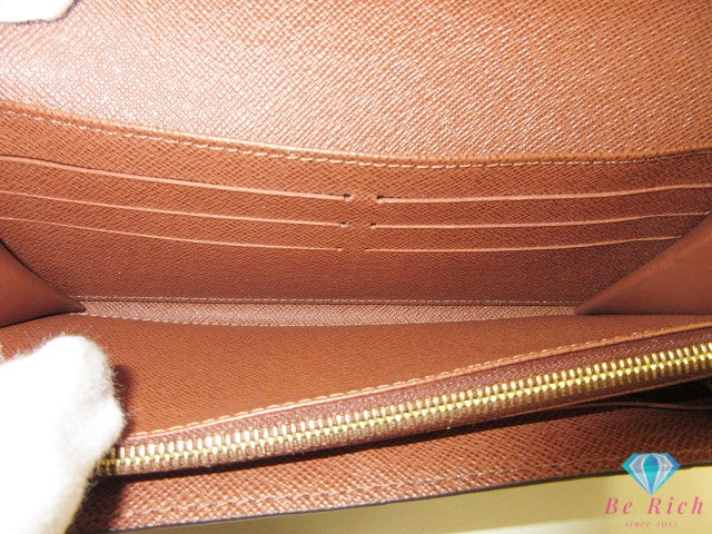 ルイ ヴィトン LOUIS VUITTON 長財布 モノグラム ポルト フォイユ サラ M60531 茶 ブラウン PVC レザー LV ロゴ 二つ折り財布 ロング ウォレット【中古】【送料無料】 bs4399