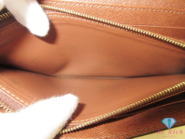 ルイ ヴィトン LOUIS VUITTON 長財布 モノグラム ポルト フォイユ サラ M60531 茶 ブラウン PVC レザー LV ロゴ 二つ折り財布 ロング ウォレット【中古】【送料無料】 bs4399