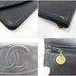 シャネル 二つ折り 長財布 A01434 黒 ブラック キャビアスキン レザー ココマーク ロング ウォレット CHANEL 【中古】【送料無料】 bs4411