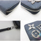 美品 ルイ ヴィトン LOUIS VUITTON モノグラム アンプラント ジッピー ウォレット M62069 フラワースタッズ マリンメタル ネイビー 紺 LV ロゴ ラウンドファスナー 長財布 二つ折り財布 ロング 【中古】【送料無料】 bs4445
