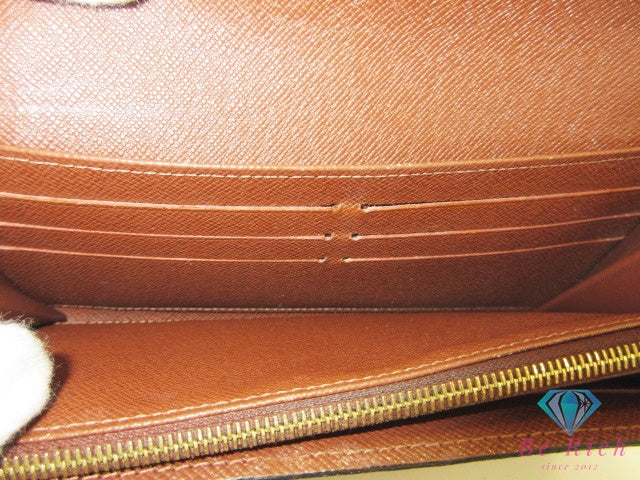 ルイ ヴィトン LOUIS VUITTON 長財布 モノグラム ポルト フォイユ サラ M60531 茶 ブラウン PVC レザー LV ロゴ 二つ折り財布 ロング ウォレット【中古】【送料無料】 bs4446