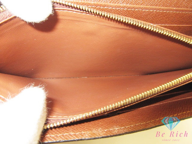 ルイ ヴィトン LOUIS VUITTON 長財布 モノグラム ポルト フォイユ サラ M60531 茶 ブラウン PVC レザー LV ロゴ 二つ折り財布 ロング ウォレット【中古】【送料無料】 bs4446