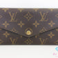 ルイ ヴィトン LOUIS VUITTON 長財布 モノグラム ポルト フォイユ サラ M60531 茶 ブラウン PVC レザー LV ロゴ 二つ折り財布 ロング ウォレット【中古】【送料無料】 bs4449