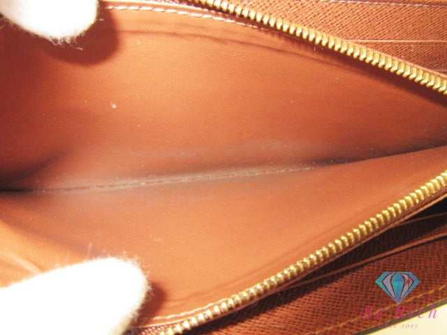 ルイ ヴィトン LOUIS VUITTON 長財布 モノグラム ポルト フォイユ サラ M60531 茶 ブラウン PVC レザー LV ロゴ 二つ折り財布 ロング ウォレット【中古】【送料無料】 bs4449