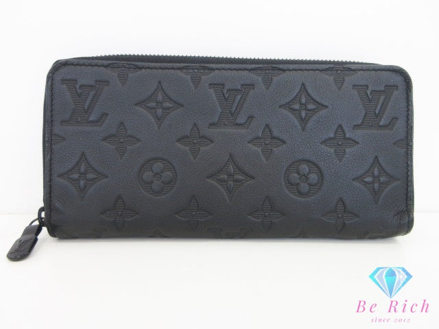 ルイ ヴィトン LOUIS VUITTON モノグラム シャドウ ジッピー ウォレット M80333 黒 ブラック LV ロゴ ラウンドファスナー 長財布 二つ折り財布 ロング 【中古】【送料無料】 bs4451