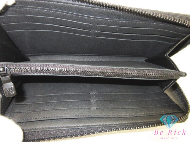 ルイ ヴィトン LOUIS VUITTON モノグラム シャドウ ジッピー ウォレット M80333 黒 ブラック LV ロゴ ラウンドファスナー 長財布 二つ折り財布 ロング 【中古】【送料無料】 bs4451