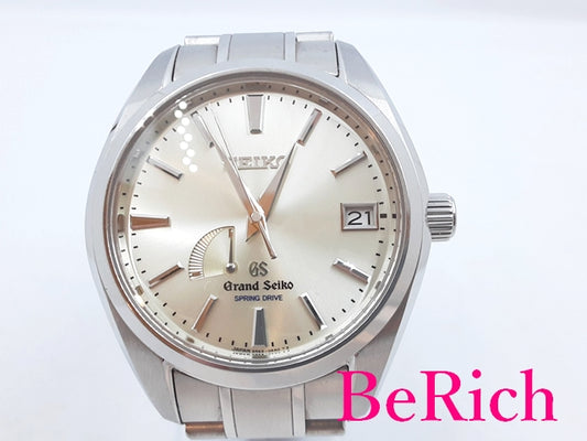 グランド セイコー Grand Seiko スプリングドライブ メンズ 腕時計 デイト SBGA001 9R65-0AA0 黒 ブラック 文字盤 SS ブレス 自動巻き AT オートマ ウォッチ GS 【中古】【送料無料】 bt2866