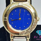 イヴ サンローラン YVES SAINT LAURENT レディース 腕時計 2200-229789Y 青 ブルー シルバー ゴールド SS ブレス YSL ロゴ アナログ クォーツ QZ ウォッチ 【中古】【送料無料】 bt3046