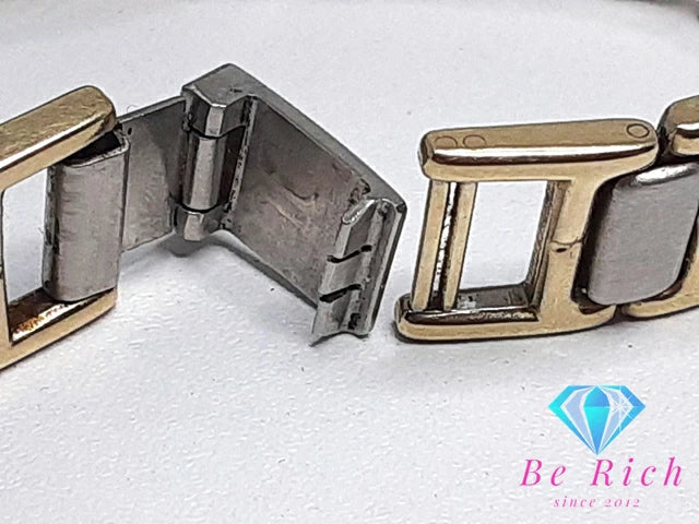 イヴ サンローラン YVES SAINT LAURENT レディース 腕時計 2200-229789Y 青 ブルー シルバー ゴールド SS ブレス YSL ロゴ アナログ クォーツ QZ ウォッチ 【中古】【送料無料】 bt3046
