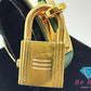 エルメス HERMES Kelly ケリー ウォッチ レディース 腕時計 KE1.201 白 ホワイト グリーン 緑 GP レザー ブレス ロゴ アナログ クォーツ QZ ウォッチ 【中古】【送料無料】 bt3048
