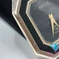グッチ GUCCI レディース 腕時計 スクエア 黒 ブラック SS レザー アナログ クォーツ QZ ウォッチ ヴィンテージ アンティーク 【中古】【送料無料】 bt3054