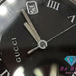 グッチ GUCCI Gクラス メンズ 腕時計 デイト 5500M 黒 ブラック シルバー SS ブレス アナログ QZ クォーツ ウォッチ  【中古】【送料無料】 bt3062