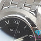 グッチ GUCCI Gクラス メンズ 腕時計 デイト 5500M 黒 ブラック シルバー SS ブレス アナログ QZ クォーツ ウォッチ  【中古】【送料無料】 bt3062