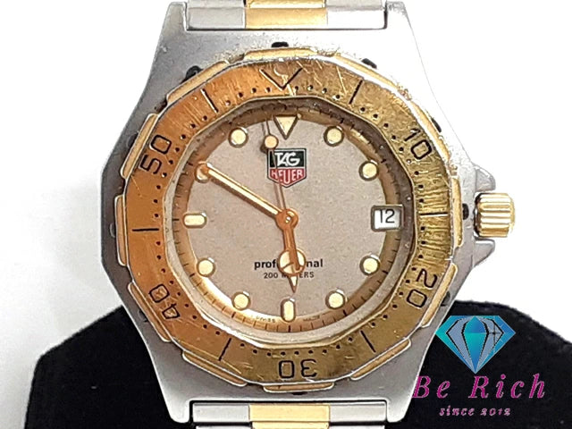 タグホイヤー TAG HEUER 3000 プロフェッショナル 200M ダイバー 38mm メンズ 腕時計 デイト シルバー SS アナログ クォーツ QZ ウォッチ 【中古】【送料無料】 bt3063