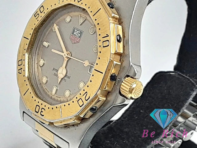 タグホイヤー TAG HEUER 3000 プロフェッショナル 200M ダイバー 38mm メンズ 腕時計 デイト シルバー SS アナログ クォーツ QZ ウォッチ 【中古】【送料無料】 bt3063
