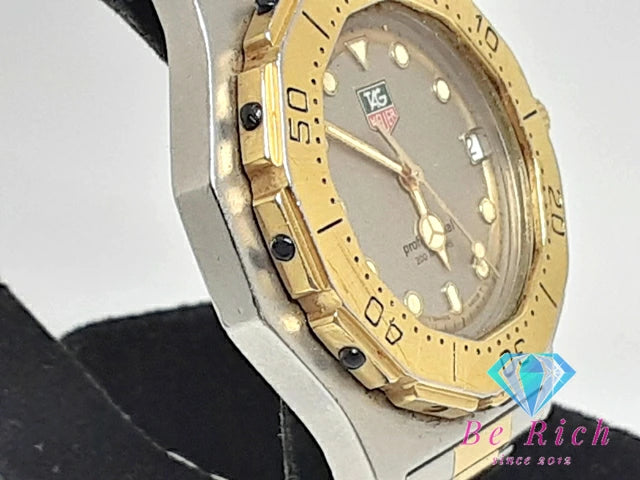 タグホイヤー TAG HEUER 3000 プロフェッショナル 200M ダイバー 38mm メンズ 腕時計 デイト シルバー SS アナログ クォーツ QZ ウォッチ 【中古】【送料無料】 bt3063