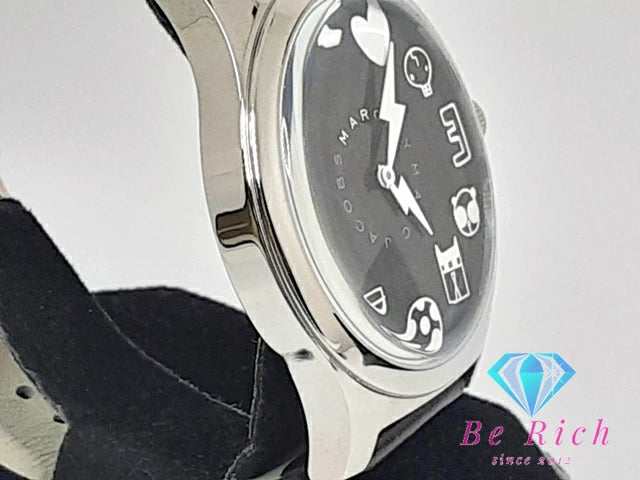 美品 マーク バイ マークジェイコブス MARC BY MARC JACOBS メンズ 腕時計 MBM5021 黒 ブラック SS レザー アナログ クォーツ QZ ウォッチ 【中古】【送料無料】 bt3070