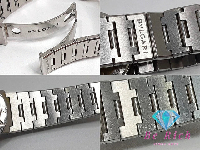ブルガリ BVLGARI ブルガリブルガリ BB30SS 腕時計 デイト BB30SS 黒 ブラック シルバー SS アナログ クォーツ QZ ウォッチ ボーイズ メンズ レディース  【中古】【送料無料】  bt3072