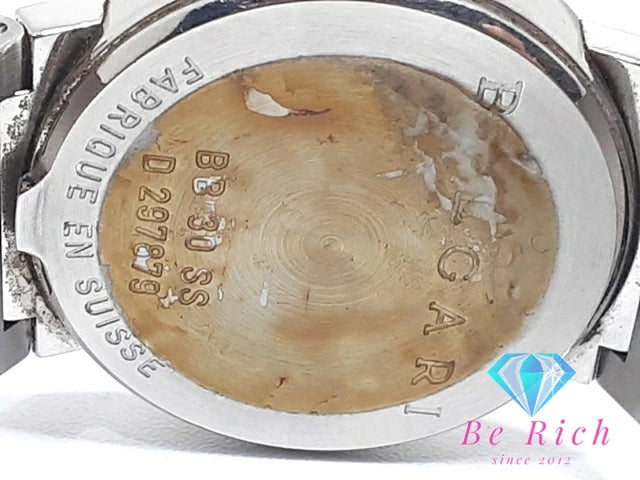 ブルガリ BVLGARI ブルガリブルガリ BB30SS 腕時計 デイト BB30SS 黒 ブラック シルバー SS アナログ クォーツ QZ ウォッチ ボーイズ メンズ レディース  【中古】【送料無料】  bt3072