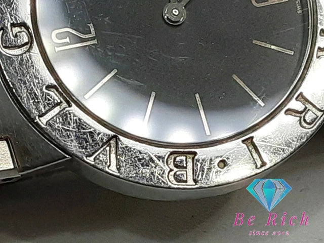 ブルガリ BVLGARI ブルガリブルガリ BB30SS 腕時計 デイト BB30SS 黒 ブラック シルバー SS アナログ クォーツ QZ ウォッチ ボーイズ メンズ レディース  【中古】【送料無料】  bt3072