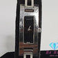 グッチ GUCCI レディース 腕時計 3900L 黒 ブラック シルバー SS ブレス レクタンギュラー アナログ クォーツ QZ ウォッチ バングル 【中古】【送料無料】 bt3075