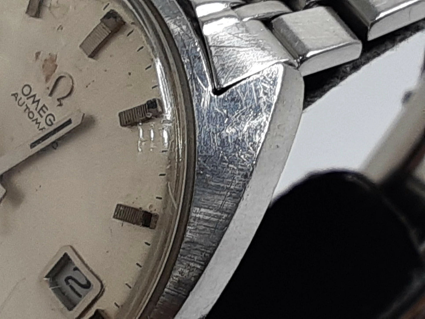 OH 済 オメガ OMEGA シーマスター コスミック 自動巻き メンズ 腕時計 デイト 166.026 シルバー SS ブレス アナログ ウォッチ アンティーク ヴィンテージ Seamaster COSMIC  【中古】【送料無料】 bt3078