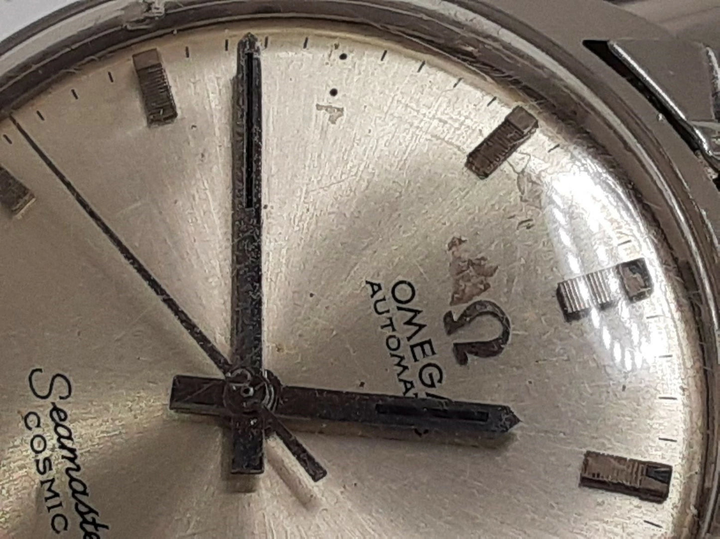 OH 済 オメガ OMEGA シーマスター コスミック 自動巻き メンズ 腕時計 デイト 166.026 シルバー SS ブレス アナログ ウォッチ アンティーク ヴィンテージ Seamaster COSMIC  【中古】【送料無料】 bt3078