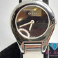 グッチ GUCCI レディース 腕時計 バングル ウォッチ 6700L ラウンド シルバー SS ブレス アナログ QZ クォーツ ロゴ  【中古】【送料無料】 bt3084