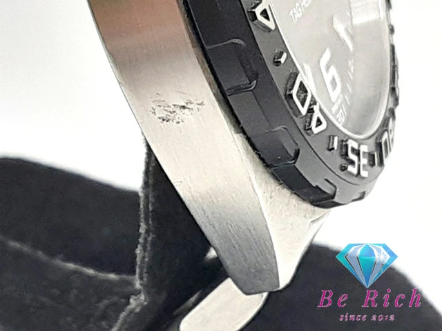 タグホイヤー TAG Heuer フォーミュラ 1 メンズ 腕時計 WAZ1110 黒 ブラック シルバー SS ブレス クォーツ QZ ウォッチ FORMULA 1 F1  【中古】【送料無料】 bt3086