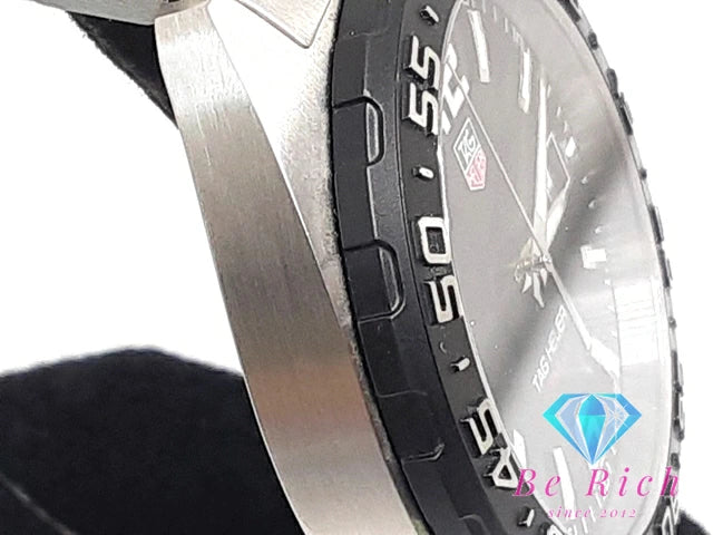 タグホイヤー TAG Heuer フォーミュラ 1 メンズ 腕時計 WAZ1110 黒 ブラック シルバー SS ブレス クォーツ QZ ウォッチ FORMULA 1 F1  【中古】【送料無料】 bt3086