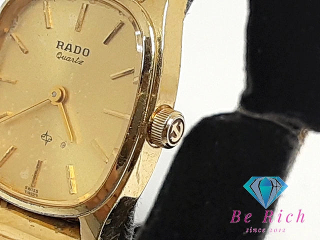 ラドー RADO フローレンス レディース 腕時計 322.3764.4 黒 ブラック シルバー SS ブレス アナログ クォーツ ウォッチ FLORENCE 【中古】【送料無料】 bt3114