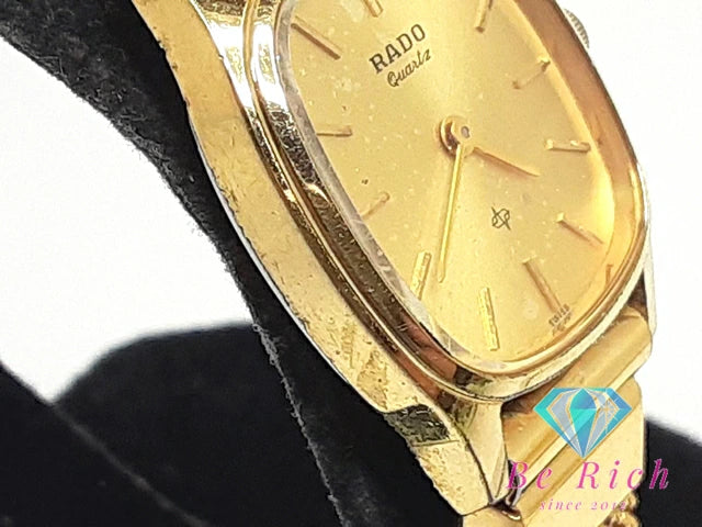 ラドー RADO フローレンス レディース 腕時計 322.3764.4 黒 ブラック シルバー SS ブレス アナログ クォーツ ウォッチ FLORENCE 【中古】【送料無料】 bt3114