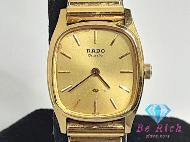 ラドー RADO フローレンス レディース 腕時計 322.3764.4 黒 ブラック シルバー SS ブレス アナログ クォーツ ウォッチ FLORENCE 【中古】【送料無料】 bt3114