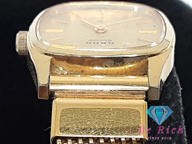 ラドー RADO フローレンス レディース 腕時計 322.3764.4 黒 ブラック シルバー SS ブレス アナログ クォーツ ウォッチ FLORENCE 【中古】【送料無料】 bt3114