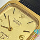 オメガ OMEGA デ ヴィル レディース 腕時計 プッシュ リュウズ ゴールド 黒 ブラック SS レザー ブレス アナログ クォーツ QZ ウォッチ DE VILLE デビル 【中古】【送料無料】 bt3092