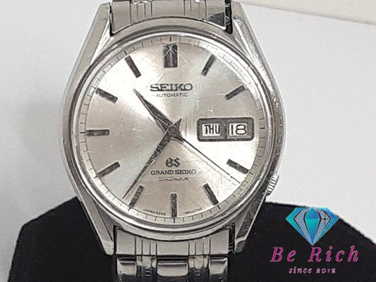 OH済 グランド セイコー Grand Seiko 6246-9001 後期 自動巻き メンズ 腕時計 デイデイト シルバー SS ブレス アナログ オートマ AT ウォッチ ヴィンテージ アンティーク 62 GS   【中古】【送料無料】 bt3093